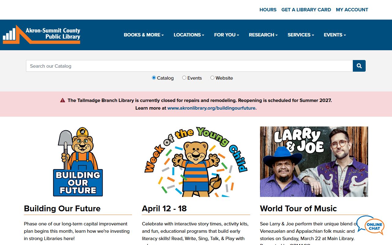 Akron-Summit County Public Library birth records and genealogy resources