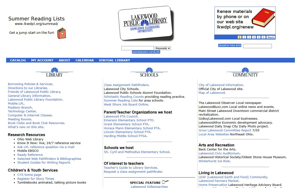 Lakewood Public Library genealogy resources for Lakewood birth records research