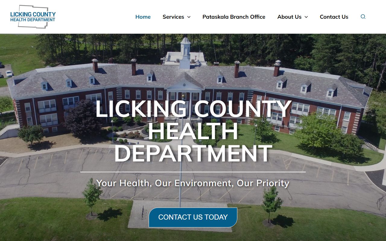 Licking County Health Department website for Newark birth records